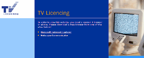 Screenshot of the message I received on their website