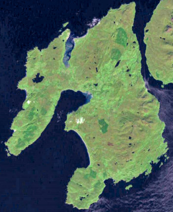 Picture of the Isle of Islay from Space