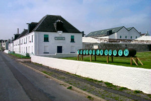 Picture of a distillery with casks