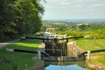 Picture of a flight of locks