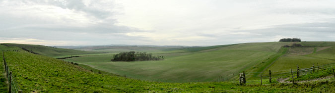 Picture of a panoramic view over Ogbourne Down